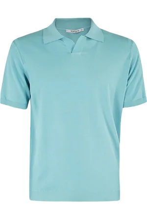 KANGRA CASHMERE Hombre, Camisetas, Azul, Talla: M