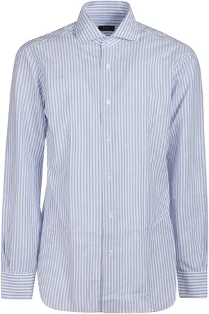 BARBA Hombre, Camisas, Azul, Talla: L