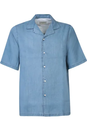 OFFICINE GENERALE Hombre, Camisas, Azul, Talla: L