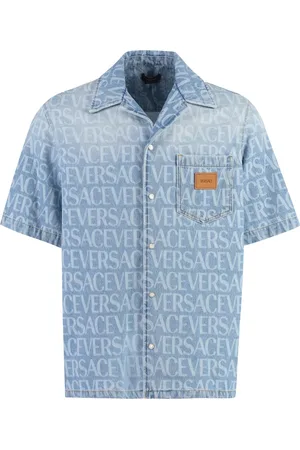 VERSACE Hombre, Camisas, Azul, Talla: L