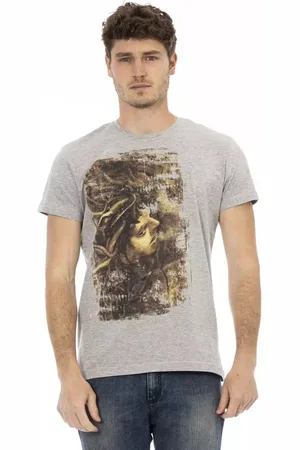 Trussardi Hombre, Camisetas, Gris, Talla: L