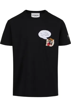Iceberg Hombre, Camisetas, Negro, Talla: 2XL