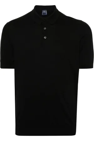 FEDELI Hombre, Camisetas, Negro, Talla: XL
