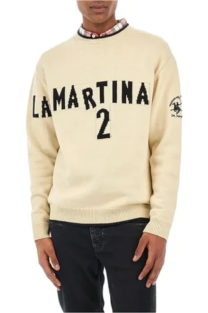 La Martina Hombre, Jerseys, Blanco, Talla: S