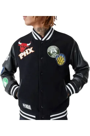 New Era Hombre, Chaquetas, Negro, Talla: S