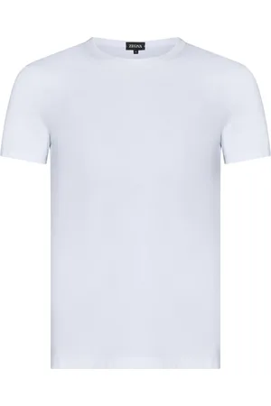 Ermenegildo Zegna Hombre, Camisetas, Blanco, Talla: M