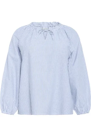 Kaffe Mujer, Blusas y Camisas, Azul, Talla: XL
