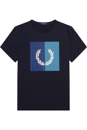 Fred Perry Hombre, Camisetas, Azul, Talla: M