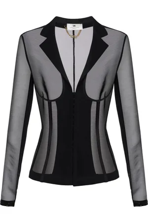 Elisabetta Franchi Mujer, Chaquetas, Negro, Talla: M