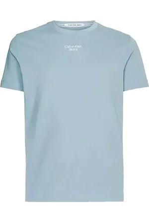 Calvin Klein Hombre, Camisetas, Azul, Talla: 2XL
