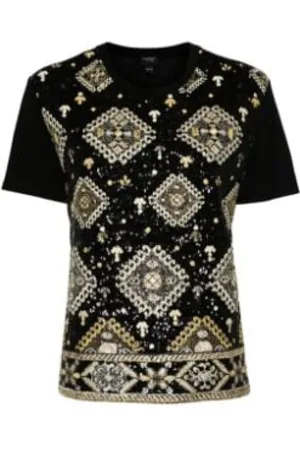 Giambattista Valli Mujer, Camisetas, Negro, Talla: S