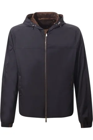 MOORER Hombre, Chaquetas, Azul, Talla: M