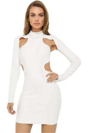 Hervé Léger Mujer, Vestidos, Blanco, Talla: S