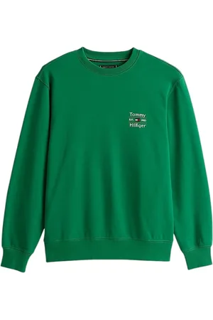 Tommy Hilfiger Hombre, Sudaderas, Verde, Talla: L