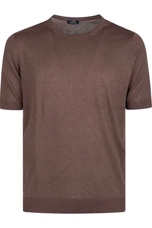 BARBA Hombre, Camisetas, Marrón, Talla: 2XL