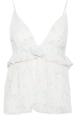 Ganni Mujer, Camisetas, Blanco, Talla: S