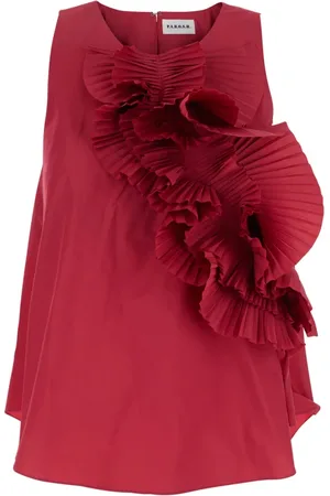 P.A.R.O.S.H. Mujer, Camisetas, Rojo, Talla: XS