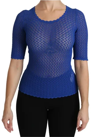 Dolce & Gabbana Mujer, Camisetas, Azul, Talla: S