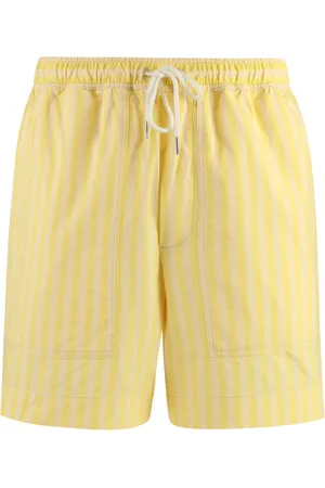 Maison Kitsuné Hombre, Pantalones cortos, Amarillo, Talla: L