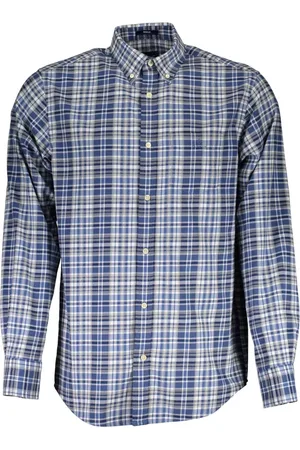 GANT Hombre, Camisas, Azul, Talla: S