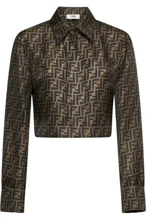Fendi Mujer, Blusas y Camisas, Marrón, Talla: S