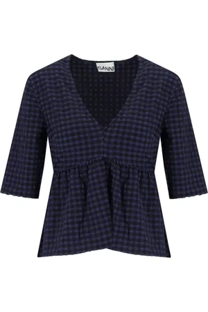 Ganni Mujer, Blusas y Camisas, Azul, Talla: S