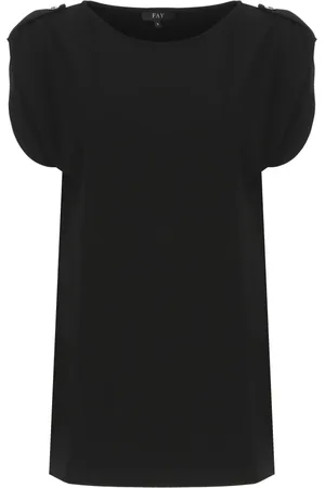 FAY Mujer, Camisetas, Negro, Talla: S