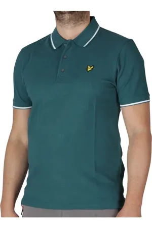 Lyle & Scott Hombre, Camisetas, Verde, Talla: M