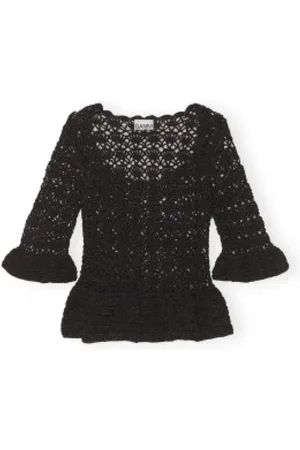 Ganni Mujer, Blusas y Camisas, Negro, Talla: M