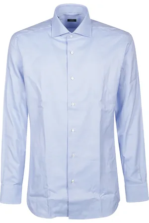 BARBA Hombre, Camisas, Azul, Talla: L