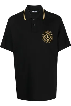 Roberto Cavalli Hombre, Camisetas, Negro, Talla: L