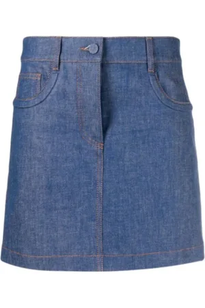 Fendi Mujer, Faldas, Azul, Talla: S