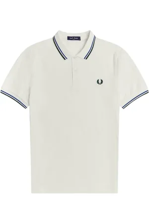 Fred Perry Hombre, Camisetas, Blanco, Talla: L