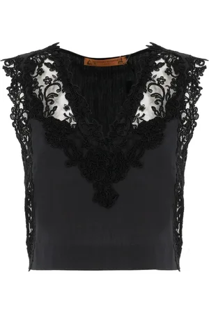 ERMANNO SCERVINO Mujer, Camisetas, Negro, Talla: S