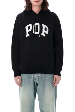 Pop Trading Company Hombre, Sudaderas, Negro, Talla: S