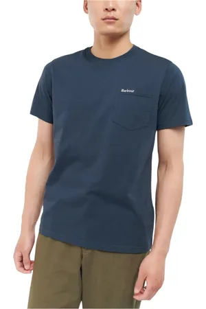 Barbour Hombre, Camisetas, Azul, Talla: 2XL
