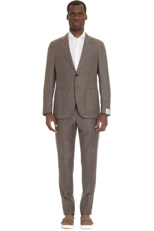 CARUSO Hombre, Trajes, Marrón, Talla: L