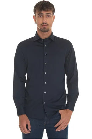 Gran Sasso Hombre, Camisas, Azul, Talla: M