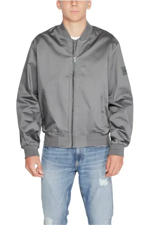 Calvin Klein Hombre, Chaquetas, Gris, Talla: L