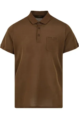 MOORER Hombre, Camisetas, Marrón, Talla: M