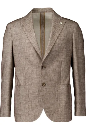 Lubiam Hombre, Chaquetas, Marrón, Talla: XL