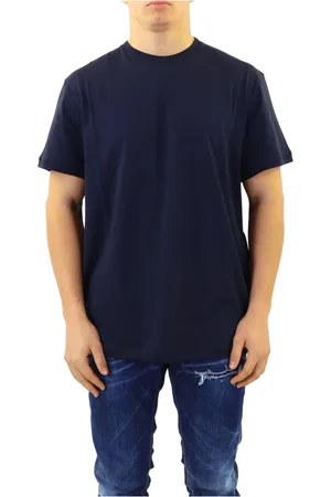 Alexander McQueen Hombre, Camisetas, Azul, Talla: L