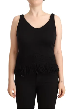 ERMANNO SCERVINO Mujer, Camisetas, Negro, Talla: L