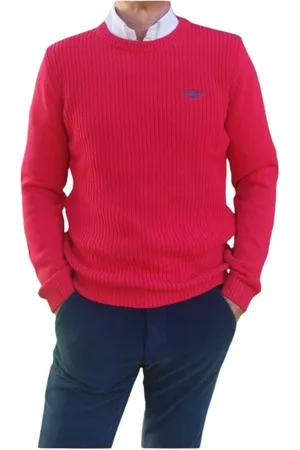 Aeronautica Militare Hombre, Jerseys, Rojo, Talla: M