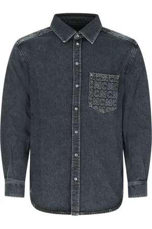 MCM Hombre, Camisas, Azul, Talla: S