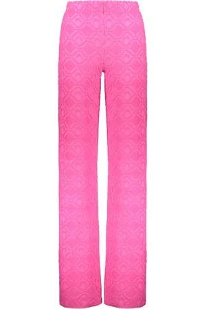 Marine Serre Mujer, Pantalones, Rosa, Talla: S