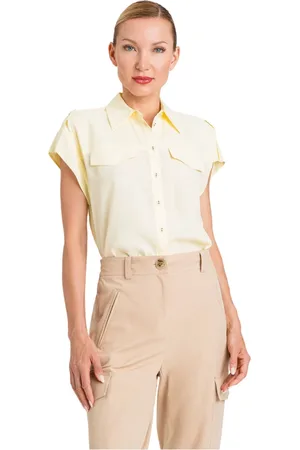 Twin-Set Mujer, Blusas y Camisas, Amarillo, Talla: L