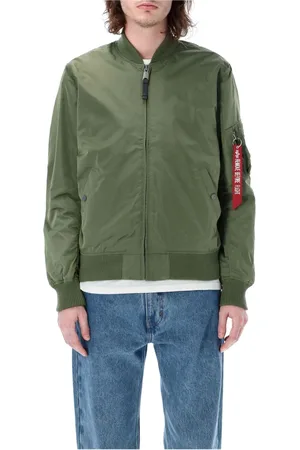Alpha Industries Hombre, Chaquetas, Verde, Talla: L