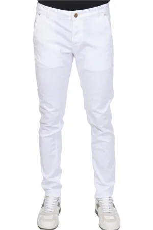 Hand Picked Hombre, Pantalones, Blanco, Talla: W34