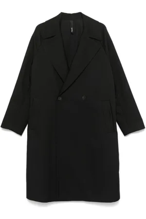 HEVO Hombre, Abrigos, Negro, Talla: L
